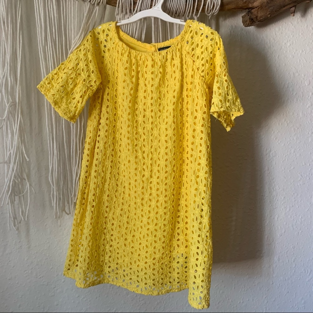 ☀️ Gap yellow eyelet dress